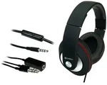 SANDBERG Play n Go Headset Black mit Mikrofon und Lautstaerkeregler Adapter fuer PC