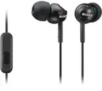 Sony MDR-EX 110AP In-Ear Kopfh&ouml;rer Schwarz - Schwarz