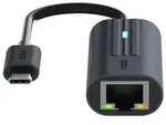 Rapoo UCA-1006, USB Typ-C, RJ-45, M&auml;nnlich, Schwarz, 58 mm, 25 mm - Schwarz