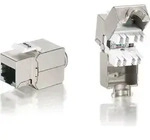 Equip Cat.6 Abgeschirmter Keystone Jack LSA, 8 St&uuml;ck/Packung, Gold, IS0/IES 11801,
