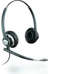 POLY HW720 Kopfh&ouml;rer Kabelgebunden Kopfband B&uuml;ro/Callcenter Schwarz - Grau