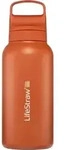 LifeStraw Wasserfilterflasche Go 2.0 Kyoto Orange Edelstahl isoliert 1...