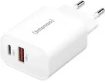 Intenso Power Adapter W30AC wei&szlig; 1x USB-A 1x USB-C 30W - Wei&szlig;