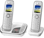 Panasonic KX-TGJ322GW Strahlungsarmes Schnurlostelefon mit Anrufbeantworter,