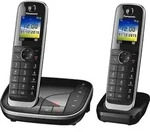 Panasonic KX-TGJ322GB Schnurlostelefon mit AB + 2. Mobilteil schwarz - Schwarz