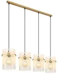 Globo Lighting H&auml;ngeleuchte Metall goldfarben matt, 4x E27 - Gold