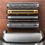 Braun Series 9 9375cc + SCHERTEIL, Folienschaber, Silber, LED, Akku, Lithium-Ion