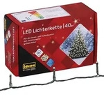 Lichterkette 40 LED warmwei&szlig; 8h Timer 11,90m mit Netzteil, innen & au&szlig;en - Gr&uuml;n