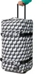 EASTPAK Trolley Koffer TRANSIT ́R L Smiley YY Black 121L mit TSA Schloss - Schwarz