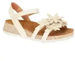 Think KOAK Damen Sandalette - Riemchen Sandalen wei&szlig; - Wei&szlig; - 36