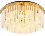 Globo Lighting Deckenleuchte Metall goldfarben matt, 5x E27 - Gold