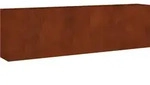 vidaXL Hochbeet 280x40x80 cm Cortenstahl - Braun