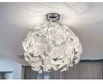 Ausgefallene LED Deckenleuchte &Oslash;38cm dimmbar mit Bl&auml;tter Lampenschirm...