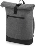 BagBase BG855 | Roll-Top Backpack / Freizeit Rucksack | 32 x 44 x 13 cm - Farbe: Grey