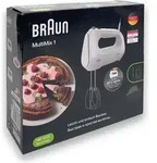 Braun MultiMix 1, Handmixer, Wei&szlig;, 1,4 m, 400 W, 207 mm, 76 mm - Wei&szlig;