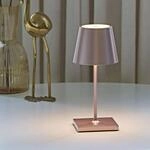 SIGOR 4548101 Akku-Tischleuchte Nuindie mini 25cm rosegold 2,2W FlexMood USB-C