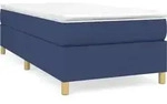 vidaXL Boxspringbettgestell Blau 80x200 cm Stoff - Blau