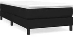 vidaXL Boxspringbettgestell Schwarz 90x200 cm Stoff - Schwarz
