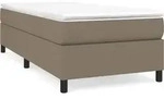 vidaXL Boxspringbettgestell Taupe 90x200 cm Stoff - Taupe