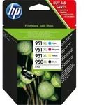 C2P43AE HP 950XL High Yield Black/951XL High Yield Cyan/Magenta/Yellow 4-pack