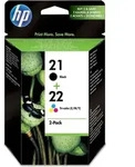 Original Multipack hp 21/22 (SD367AE) f&uuml;r hp schwarz/farbig