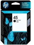 HP 45 Schwarz Original Druckerpatrone gro&szlig;, Schwarz, Tinte auf Pigmentbasis,...