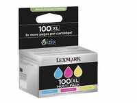 Lexmark 100XL / 14N0850E Tinten Multipack cyan, magenta, gelb XXL