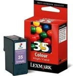 Lexmark 35 High Yield Colour Print Cartridge, cyan, magenta, Gelb, Tintenstrahl