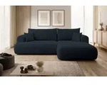 Selsey Ovo - Ecksofa mit Schlaffunktion, Bettkasten, Ottomane rechts,