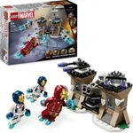 LEGO Marvel Iron Man & Iron Legion vs. HYDRA-Soldat, Avengers Bauspielzeug, kreatives