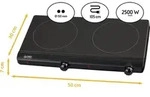 TZS First Austria - Infrarot Doppelkochplatte 2500W - Glaskeramik - einstellbare