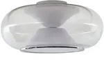 Lucande LED-Deckenleuchte Orasa, Glas, wei&szlig;/klar, &Oslash; 43 cm - Transparent