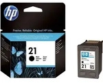 HP 21 Schwarz Original Druckerpatrone, Standard, Schwarz, Tinte auf Pigmentbasis, 5