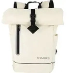 travelite Freizeitrucksack Rucksack Basics Roll-Up Backpack Plane 19L Ivory creme -