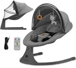 Elektrische 2-in-1 Babywippe/Babyliege LUMI 2 von Kinderkraft &ndash; Wippe mit...