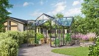 Vitavia Gew&auml;chshaus "Campus" smaragd gr&uuml;n 3 mm ESG