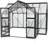 Vitavia Gew&auml;chshaus "Campus" schwarz 3 mm ESG