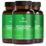 Vitabay Nattokinase 2.000 FU &ndash; 540 vegane Kapseln &ndash; 3er-Pack &ndash; liposomale