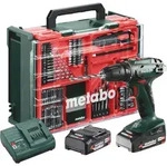 Metabo Akku-Bohrschrauber BS 18 Set mit 74-teiliger Mobiler Werkstatt -