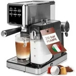 ProfiCook Espressomaschine 2in1 f&uuml;r Kaffeepulver und Nespresso kompatible Kapseln -