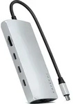 Satechi USB-C Multiport Adapter 8K with Ethernet V3 silver - Silber