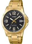 Casio Standard MTP-V004G-1B, Wasserfest - Gold/Grau