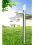Globo Lighting Au&szlig;enleuchte Edelstahl, Kunststoff opal, Sensor inkl., IP44, &oslash;: