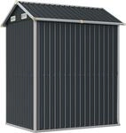 vidaXL Gartenhaus Anthrazit 192x152,5x237 cm Verzinkter Stahl