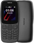 Nokia NOKIA 106 TA-1114 DS 4GB BLACK OEM - Transparent