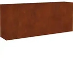 vidaXL Hochbeet 200x40x80 cm Cortenstahl - Braun