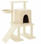 vidaXL Kratzbaum mit Sisal-Kratzs&auml;ulen Creme 96,5 cm - Creme