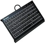 KeySonic KSK-3011ELC (DE) Super-Mini mit Nummernblock sw - Schwarz