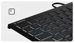 KeySonic KSK-5011ELC (DE) Mini mit Nummernblock schwarz - Schwarz
