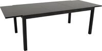 DEGAMO Gartentisch Ausziehtisch Glastisch ELBA 200/300x110cm, Alu anthrazit + Glas